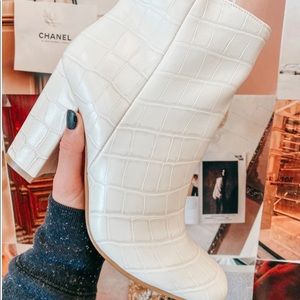 Ivory Croc Bootie!